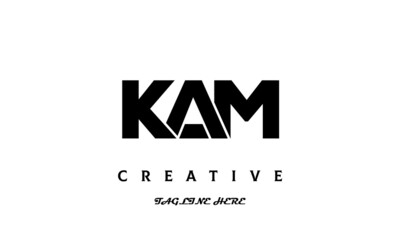 KAM creative three latter logo design