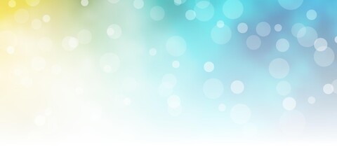 Obraz premium Light Blue, Yellow vector template with circles.