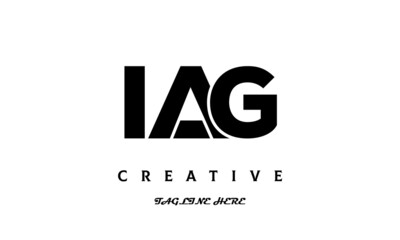 creative three latter IAG logo design