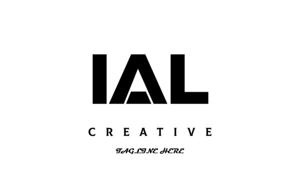 creative three latter IAL logo design