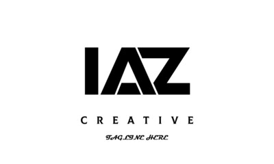 creative three latter IAZ logo design