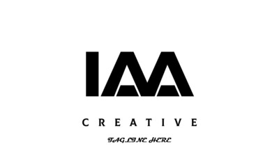 creative three latter IAA logo design