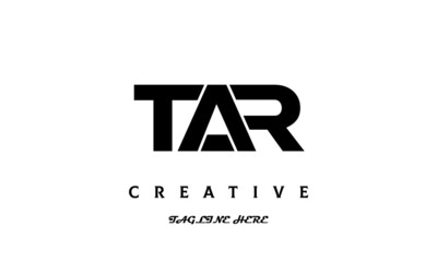 creative three latter TAR logo design