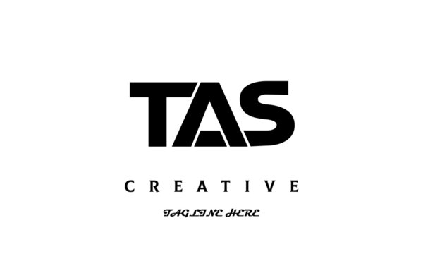 creative three latter TAS logo design