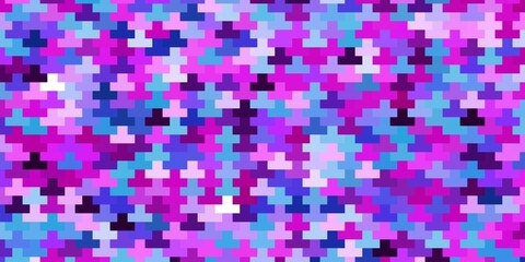 Light Pink, Blue vector texture in rectangular style.