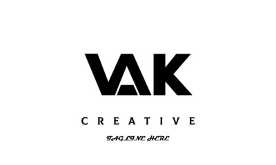 creative VAK three latter logo design