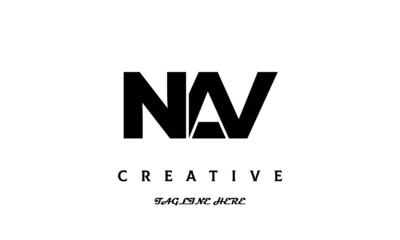 creative NAV three latter logo design