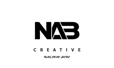 creative NAB three latter logo design