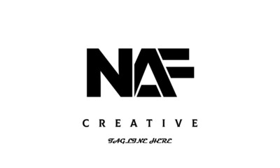 creative NAF three latter logo design