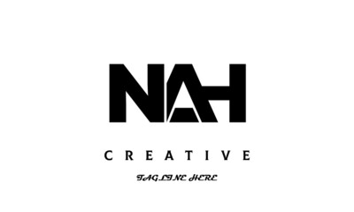 creative NAH three latter logo design