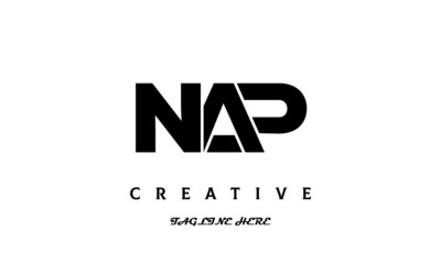 creative NAP three latter logo design