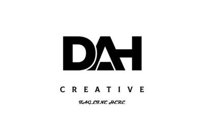 creative DAH three latter logo design