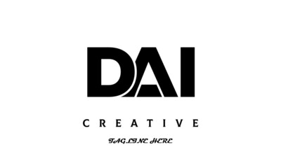 creative DAI three latter logo design