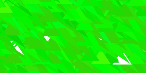 Light green vector backdrop with triangles, lines.
