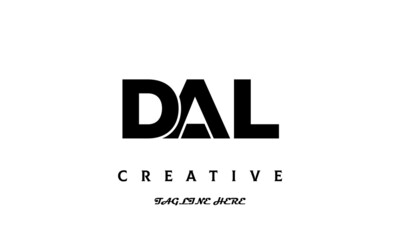 creative DAL three latter logo design