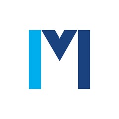 Letter M icon logo vector