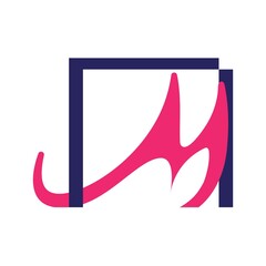 Letter M icon logo vector