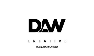 creative DAW three latter logo design