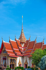 Fototapeta premium Building at the Buddhist temple of Wat Chalong, Chalong, Phuket, Thailand