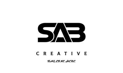 creative SAB three latter logo design