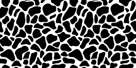 vector image of a cow pattern for clothing design.
