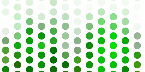 Light green vector background with spots.