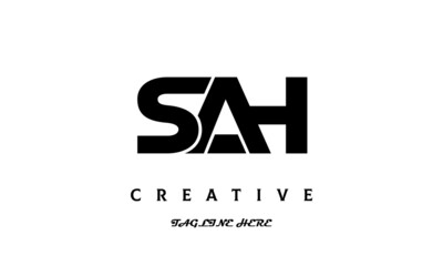 creative SAH three latter logo design