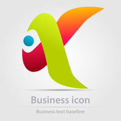 Originally designed vector  color business icon