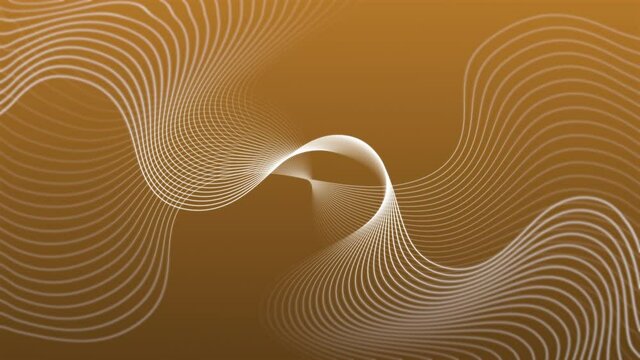 Curved wave with a beautiful soft natural blur pattern on a Cerulean background. Abstract background for a business presentation. Concept of futuristic loop motion