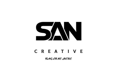 creative SAN three latter logo design