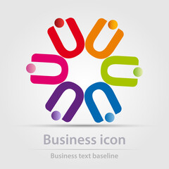 Originally designed vector  color business icon