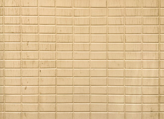 close up retro sepia brick wall background for architectural exterior buildings material concept	