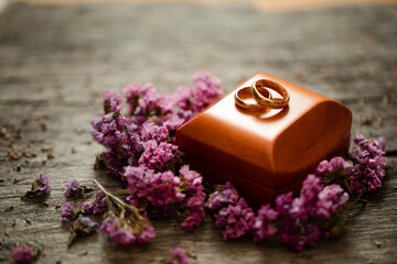 Wedding rings. Love concept. Sensual. Love. 