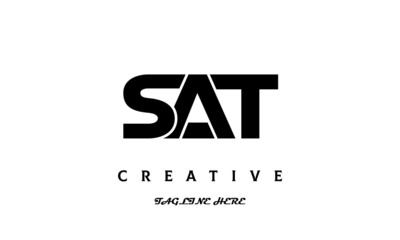 creative SAT three latter logo design