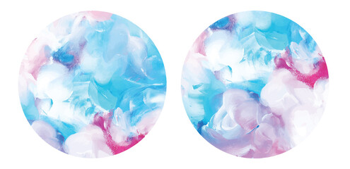 Abstract blue watercolor background hand drawn illustration