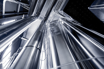 Craft beer brewing equipment in privat brewery