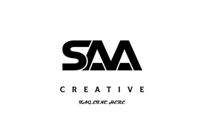 creative SAA three latter logo design