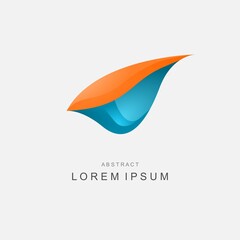 Vision Abstract Gradient Logo Design