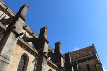 Fototapeta na wymiar Arcs-boutants de la cathédrale de Langres