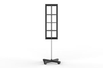 Display stand, retail display stand for product , display stands isolated on white background. 3d illustration