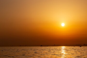Sunset over Marmara sea. Istanbul