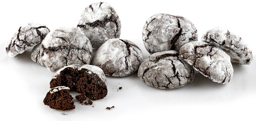 Image of delicious brownie cookies close up.brownie