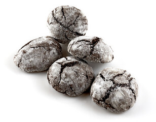 Image of delicious brownie cookies close up.brownie