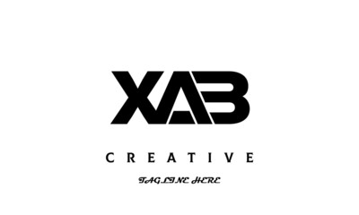 XAB creative three latter logo design