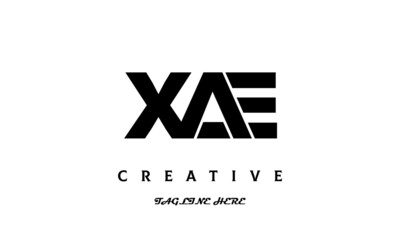 XAE creative three latter logo design