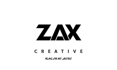 ZAX creative three latter logo design