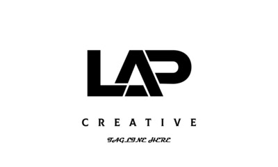 LAP creative three latter logo design