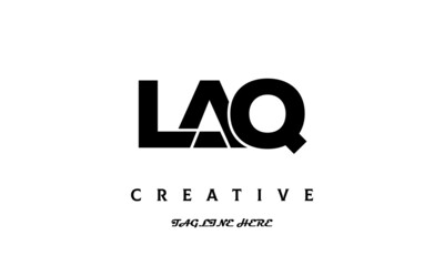LAQ creative three latter logo design