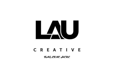 LAU creative three latter logo design