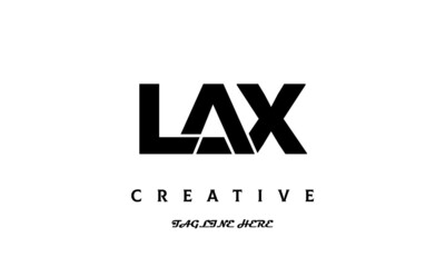 LAX creative three latter logo design